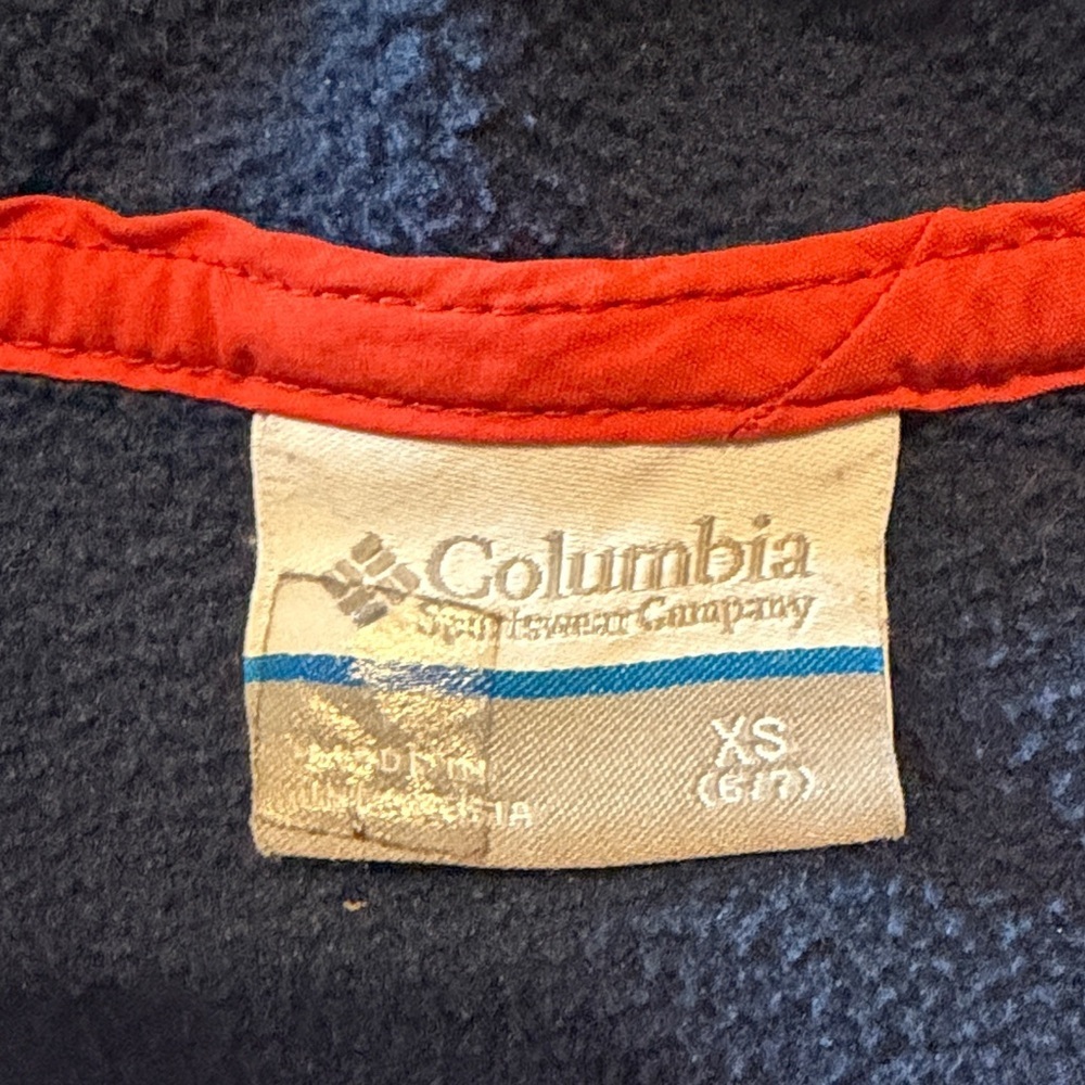 Columbia Kids' Navy and Orange Hoodie - Picture 2 of 2